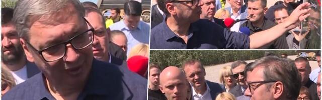 UŽIVO VUČIĆ POKAZAO KOJI DEO "OSMEHA VOJVODINE" NAM JE OD KLJUČNOG ZNAČAJA: Predsednik obilazi radove na brzoj saobraćajnici kod Bezdana (FOTO)