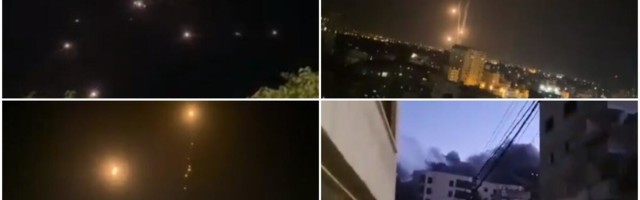 HAMAS ZASUO TEL AVIV SA 130 RAKETA: Gađaju i civilne ciljeve, osveta za srušeni soliter od 13 spratova u Gazi! VIDEO
