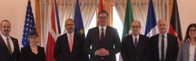 Vučić u podne sa ambasadorima zemalja Kvinte!