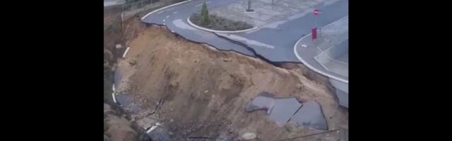 Obrušio se još jedan deo saobraćajnice kod Centara izvrsnosti u Kragujevcu