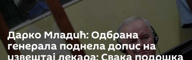 Дарко Младић: Одбрана генерала поднела допис на извештај лекара; Свака подршка значи, посебно Русије