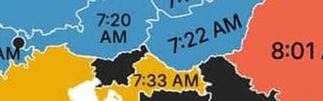 Nova karta Evrope izazvala žustru raspravu: Srbija obojena crnom, a preko Hrvatske piše 7:33