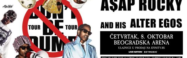 Počela prodaja ulaznica za koncert A$AP Rocky-ja: Svetska modna i muzička ikona nastupa 8. oktobra u areni