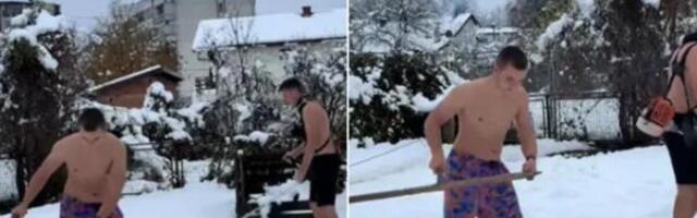 "OVOG SAMO NA BALKANU IMA": Zbog ovog snimka region plače od smeha - obukli kupaće kostime, zasukli "rukave", pa...