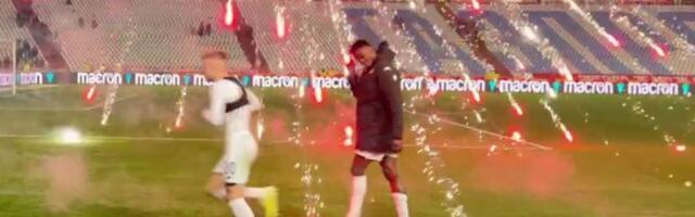 Skandal! Delije vatrometom gađale fudbalere Partizana kod tunela, crno-beli otrčali sa Marakane