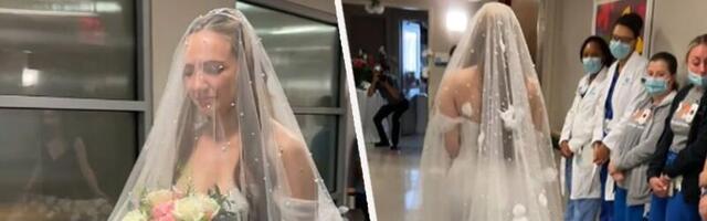 Udala se u očevoj bolničkoj sobi, ispunila mu poslednju želju: Snimak intimne ceremonije mnoge je rasplakao