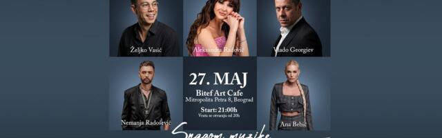 Aleksandra Radović, Vlado Georgiev, Željko Vasić i Ana Bebić na humanitarnom koncertu: Snagom muzike za Sanju