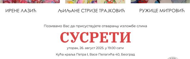 Vranjanka Ljilja Strize izlaže na izložbi tri slikarke u Beogradu