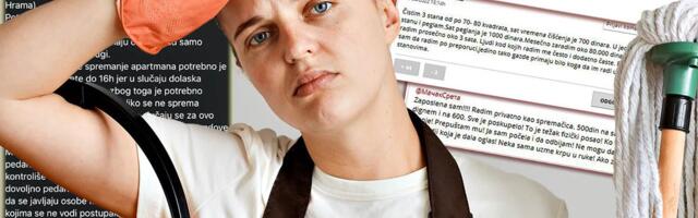 Ponizili čistačicu prvog dana na poslu: "Ušla sam u stan i videla tu čudnu poruku na stolu" Plus punu sudoperu prljavih sudova?! Počistila i dala otkaz (VIDEO)