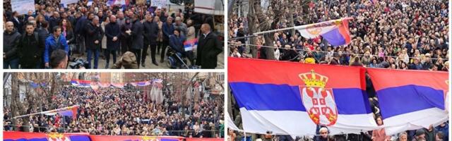 Veliki narodni skup Srba u severnoj Kosovskoj Mitrovici: Srbi ustali protiv Kurtijevog zuluma!
