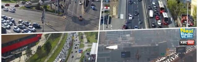 SAOBRAĆAJ U BEOGRADU FUNKCIONIŠE BOLJE NEGO INAČE! Evo gde su najveće gužve, na Gazeli ide kao podmazano (FOTO)