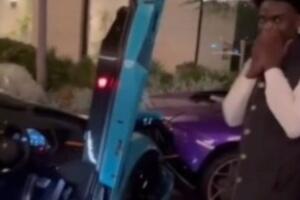 Возач слупао два шефова "ламборгинија"  само једним потезом