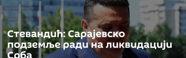 Стевандић: Сарајевско подземље ради на ликвидацији Срба