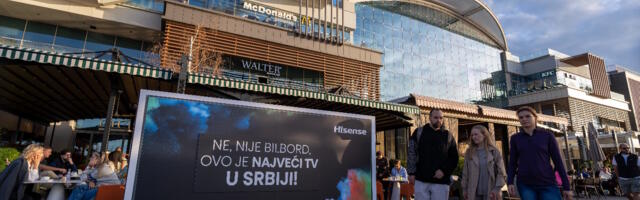 Najveći televizor ikad stigao u Srbiju: Tri metra besprekorne slike