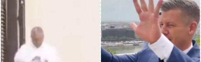 PETER MAĐAR DOŠAO KOD PREDSEDNIKA PA UGLEDAO ORBANA NA BALKONU PORED: Evo kako su odreagovali, šta li je ovim hteo da mu poruči?! (video)