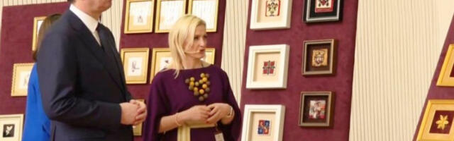 Председник Вучић на отварању изложбе „Нити државности",