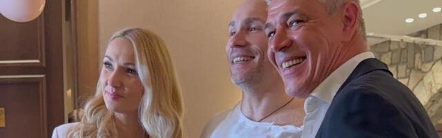 Savo Milošević sa 10 godina mlađom partnerkom došao na slavlje kod Ace: Plavuša u miniću ukrala sve poglede