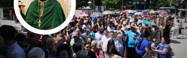 POZNATI SVEŠTENIK IZ AMERIKE ČEKAO 12 SATI DA SE POKLONI POJASU BOGORODICE: Otac Džosaja posle čekanja u redu, služio liturgiju sa patrijarhom Porfirijem