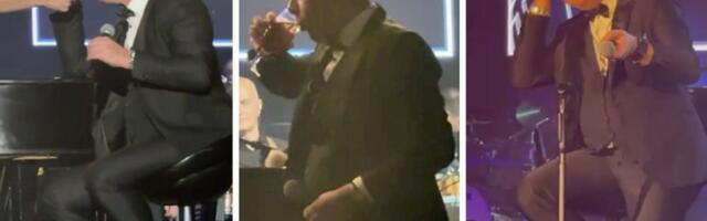 Baulja i ćarlija na sceni Sava Centra! Pio i pušio ceo koncert, skandalozno ponašanje Georgieva (VIDEO)