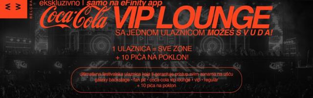 Doživi FULL EXPERIENCE na Belgrade Music Week 26 uz COCA-COLA VIP LOUNGE ulaznicu!