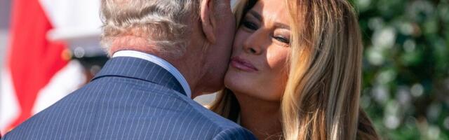 Poljubac za kralja Čarlsa: Melanija Tramp iznenadila tokom posetet britanskog kraljevskog para SAD