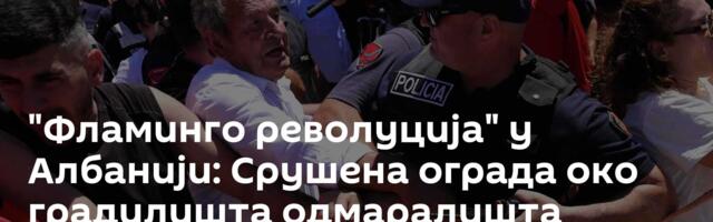 "Фламинго револуција" у Албанији: Срушена ограда око градилишта одмаралишта Џареда Кушнера /видео/