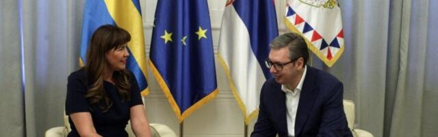 ZAHVALNI SMO NA PODRŠCI ŠVEDSKE SRBIJI NA PUTU KA EU! Vučić primio u oproštajnu posetu ambasadorku Švedske Aniku Ben David! (FOTO)