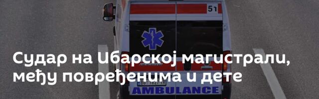 Судар на Ибарској магистрали, међу повређенима и дете