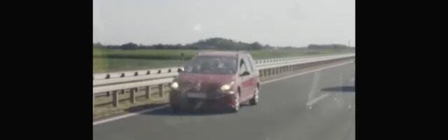 OPREZ, još jedna KAMIKAZA viđena kako "juri" kontra smerom! Snimljen kod Loznice