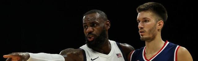 Lebron "pecnuo" Srbiju, navijači poludeli (VIDEO)