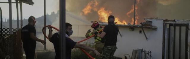 NOVI POŽAR U GRČKOJ! Na terenu avioni i helikopteri, u neposrednoj blizini STAMBENE KUĆE