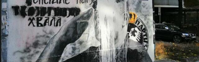 Uništen mural Ratku Mladiću (FOTO)