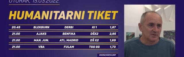 Humanitarni tiket u podne: Dragan Dukanac tipuje za Crveni krst Srbije
