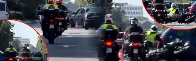 Da li je ovo moguće?! Blokader na motoru u Novom Sadu izazvao jeziv udes - Pogledajte užasnu scenu (VIDEO)