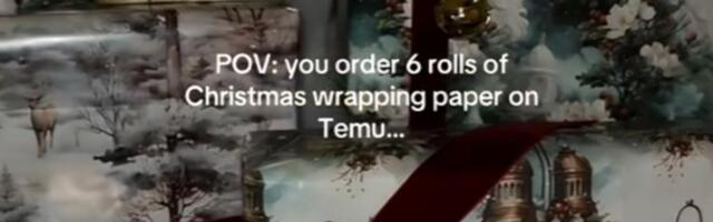 Kupila ukrasni papir sa Temua za 800 dinara, šokirala se šta je stiglo: "Naručila sam 6 rolni..." (VIDEO)