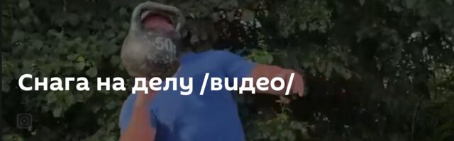 Снага на делу /видео/
