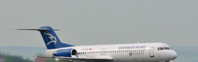 Avion Montenegro Airlines snimljen na drumu, evo gde je "pošao": Nestvaran snimak iz Crne Gore