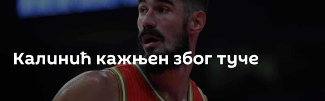 Калинић кажњен због туче