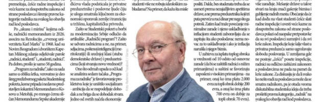 STUDENTSKO BLOKADERSKA LISTA JE PROTIV PRIVREDE I PRIVATNOG BIZNISA: "Žele da vrate marksizam i samoupravljanje kao princip odlučivanja" (FOTO)