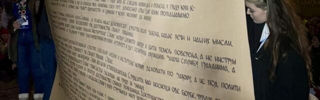 Studenti u Nišu pročitali “Studentski edikt“