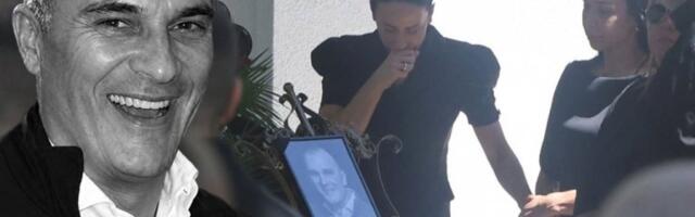 BAJINA UDOVICA JEDVA STOJI NA NOGAMA!  Potresne scene na Bežanijskom groblju - porodica i prijatelji ispraćaju Aleksandra Nešovića na večni počinak! (FOTO, VIDEO)