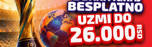 Meridian časti sa 26.000 RSD bonusa dobrodošlice za istorijski fudbalski spektakl!