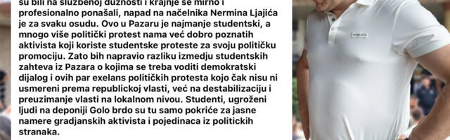 Građani ga zasuli kritikama, Memić obrisao objavu o protestima u Pazaru