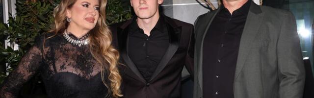 Viki i Taške slave punoletstvo sina: Sve je baš gala a Miljkovićkina haljina i Andrejevo odelo su KLASA FOTO