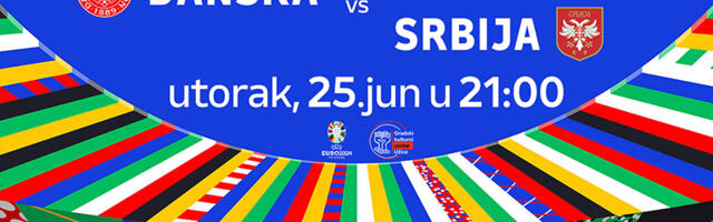 U GKC-u organizovano gledanje meča Danska-Srbija