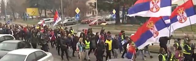 Čačanski studenti krenuli na petodnevni marš u Niš, dug više od 160 kilometara