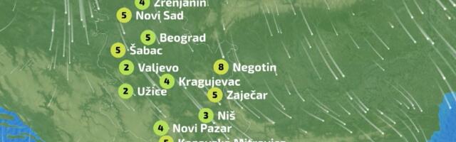 U subotu oblačno, sa povremenim sunčanim intervalima, do sedam stepeni
