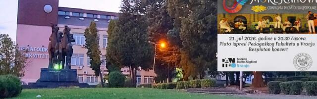 Koncert italijanskog ansambla  Morescanova u Vranju 21. jula