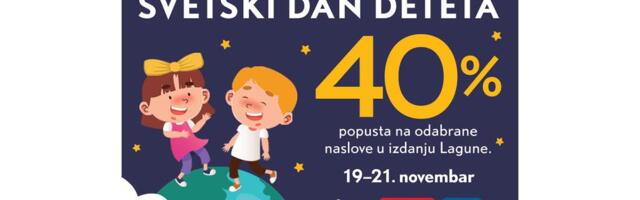 Povodom Svetskog dana deteta odabrani Laguna naslovi na sniženju od 40%