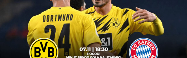 IGRE Pogodi minut prvog gola na meču Dortmund – Bajern